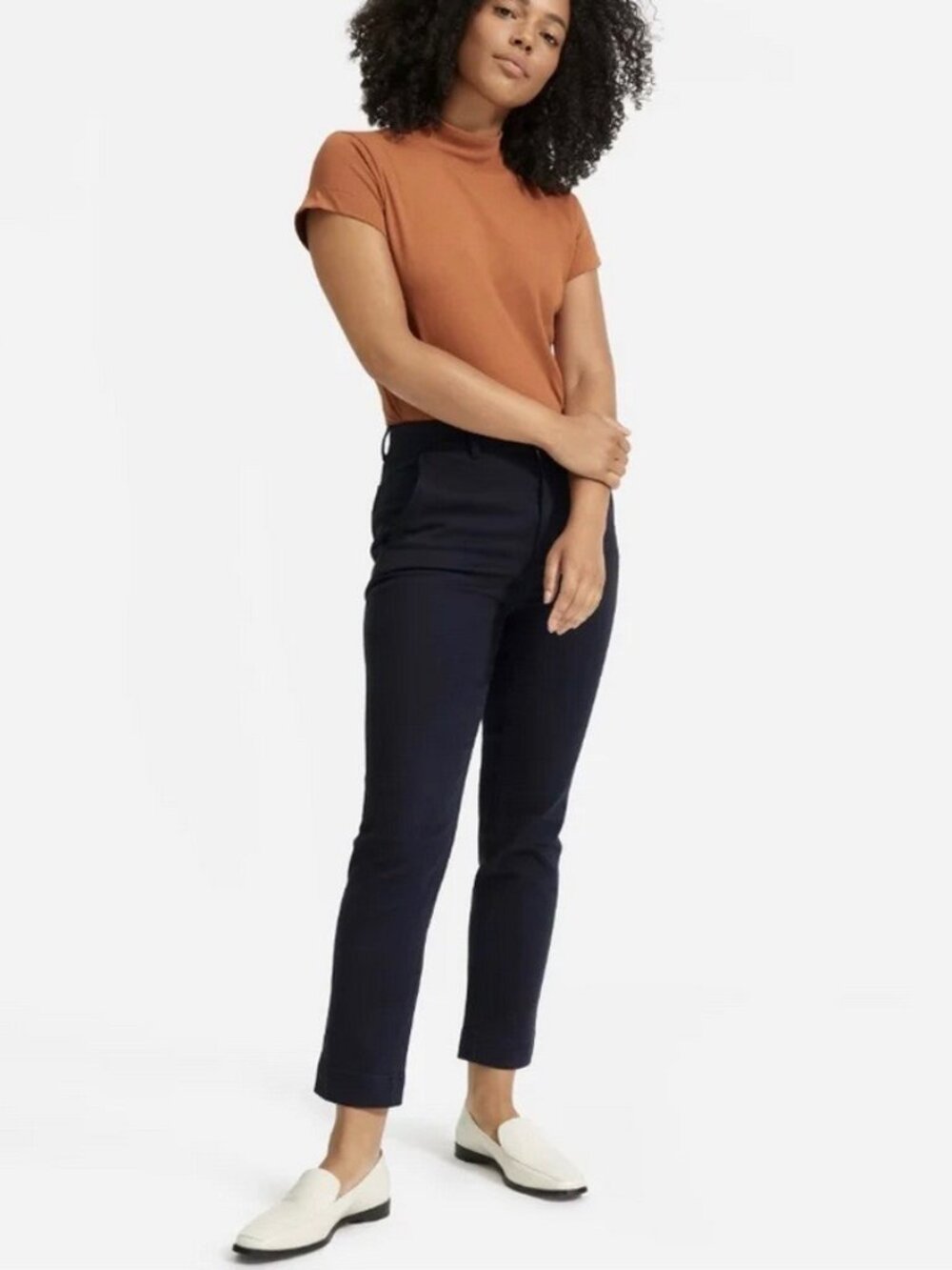 Everlane The Slim Leg Crop Jeans Size 00 Black Cropped High Rise